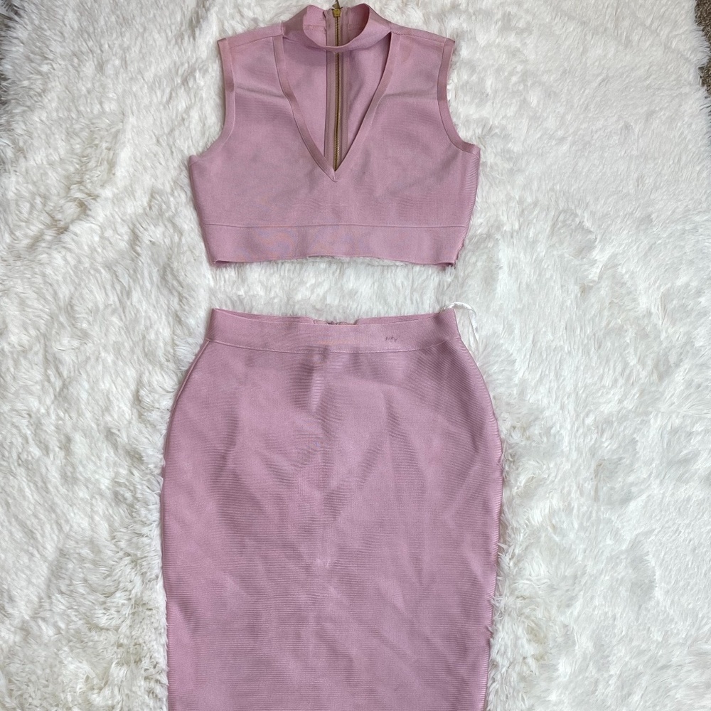 Two piece bandage dress